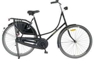 popal omafiets  zwart om zwart