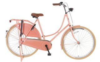 28 POPAL Oma Bike In Salmon With Creme Tires
